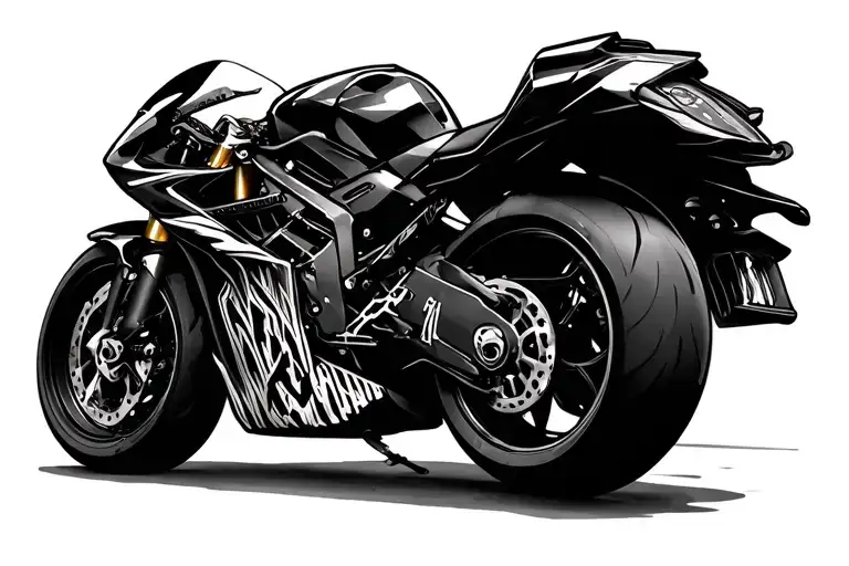sportbike tattoo design idea