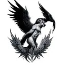 Uriel tattoo design idea