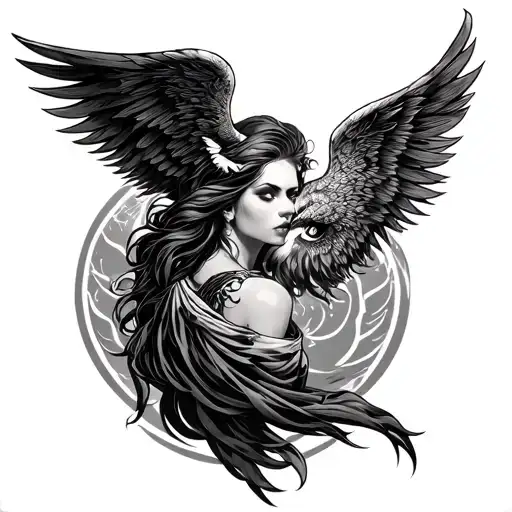 Uriel tattoo design idea