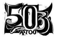 503 area code tattoo design idea