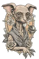 Dobby wearing tattoo design idea