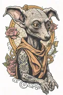 Dobby wearing tattoo design idea