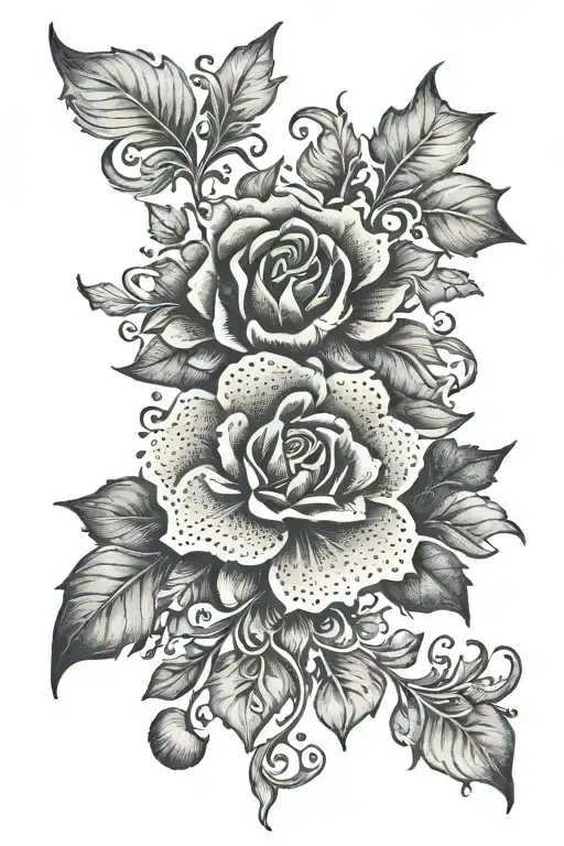 Antique tattoo design idea