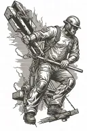 power lineman tattoo design idea