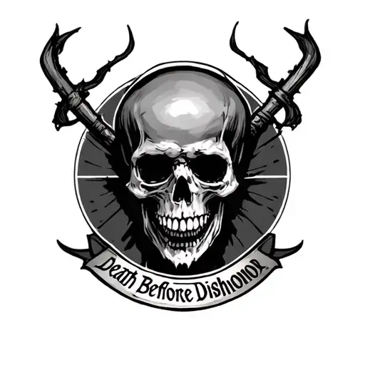 Death Before Dishonor tattoo design idea