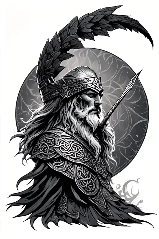 Warrior Celtic tattoo design idea