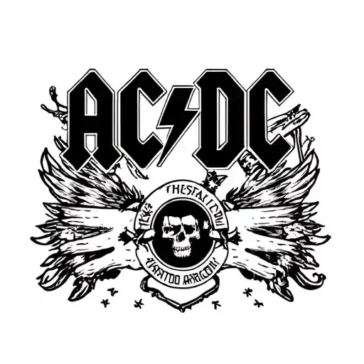 AC/DC tattoo design idea