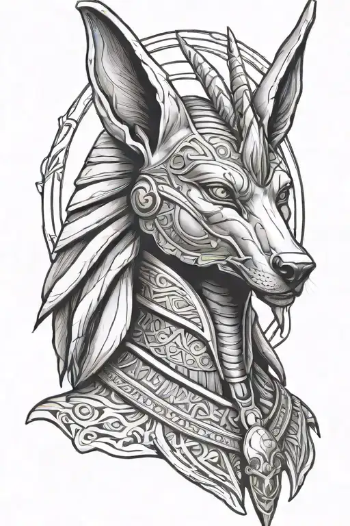 Anubis tattoo design idea