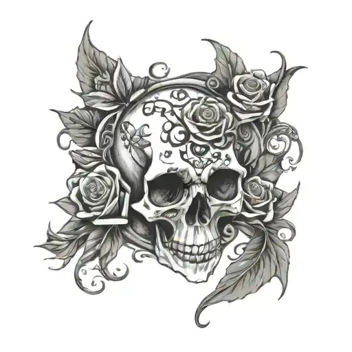 I want a tattoo inspired by Avenged Sevenfold's "I Won't See You Tonight Part 1" song. If it had a name, it would be "So tattoo design idea
