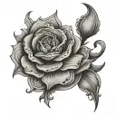 Pubic tattoo design idea