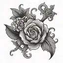 Pubic tattoo design idea