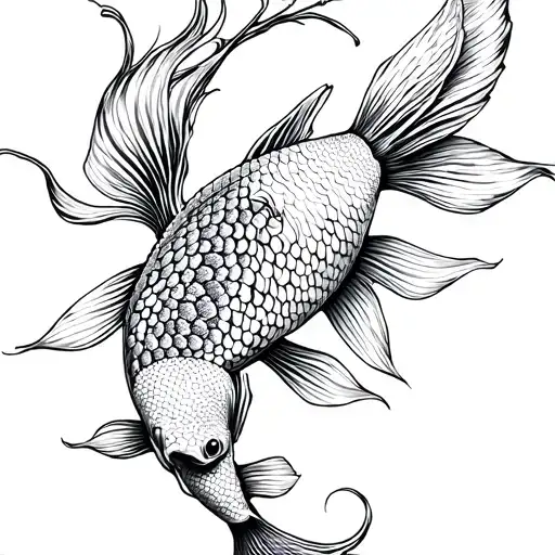 Koi Fish tattoo design idea