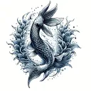 Koi Fish tattoo design idea