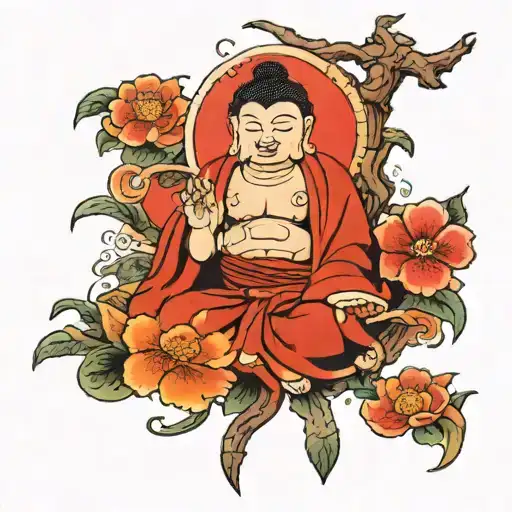 buddhist tattoo design idea