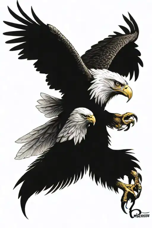 eagle memorial tattoo for dad tattoo design idea
