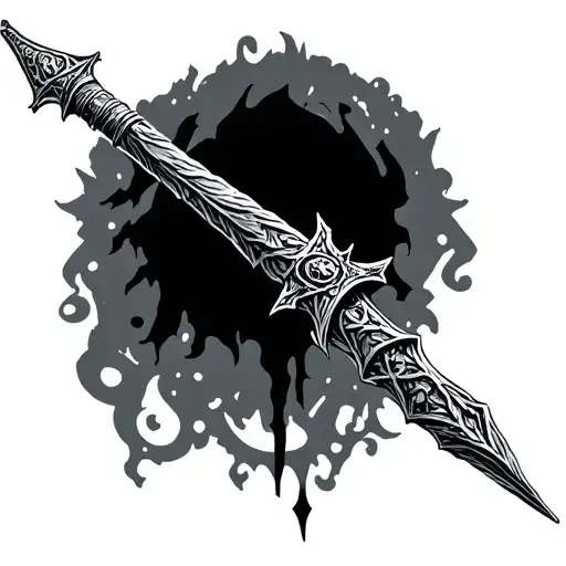 harry potter elder wand tattoo design idea