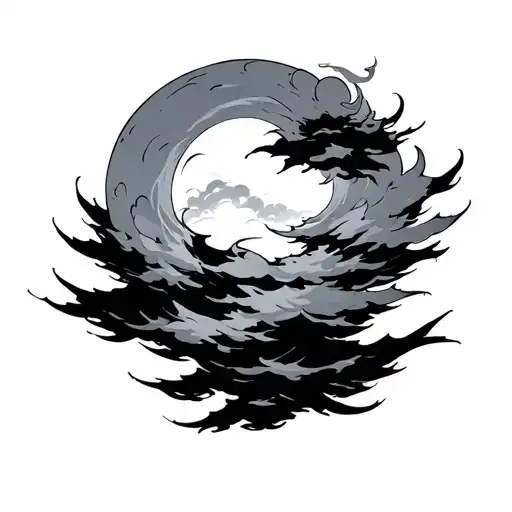 Akatsuki Cloud tattoo design idea