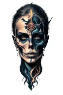 Darkness tattoo design idea