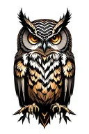owl tattoo design idea