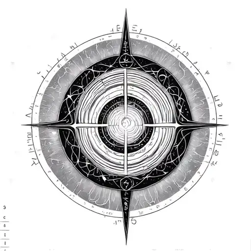 Gnostic metatron Fibonacci spiral atlas enlightenment  tattoo design idea