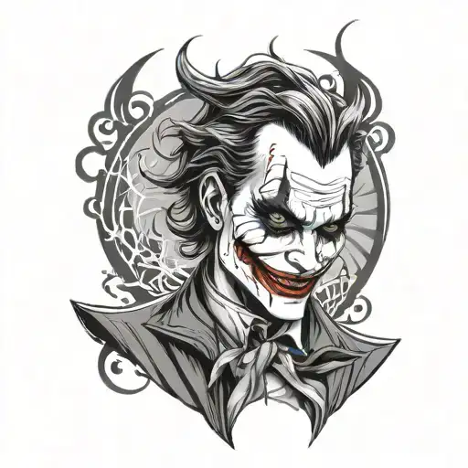 Borderline Personality Disorder joker tattoo design idea