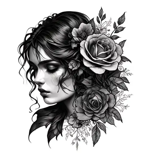dark romance genre inspired tattoo design idea