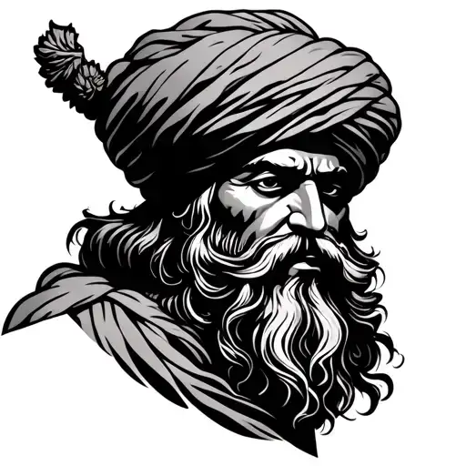 Baba Deep Singh tattoo design idea