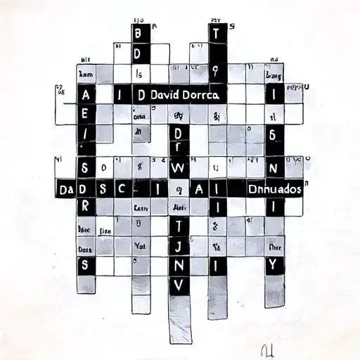 in the form of a crossword, with the names Jamir, Dorca, David and Jaziel Entreruzados. tattoo design idea
