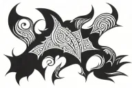 Neotribal tattoo design idea