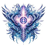 cosmic destiny dna tattoo design idea