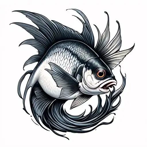 Christian Fish tattoo design idea