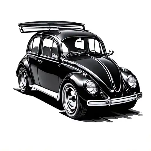 Volkswagen Beetle tattoo design idea