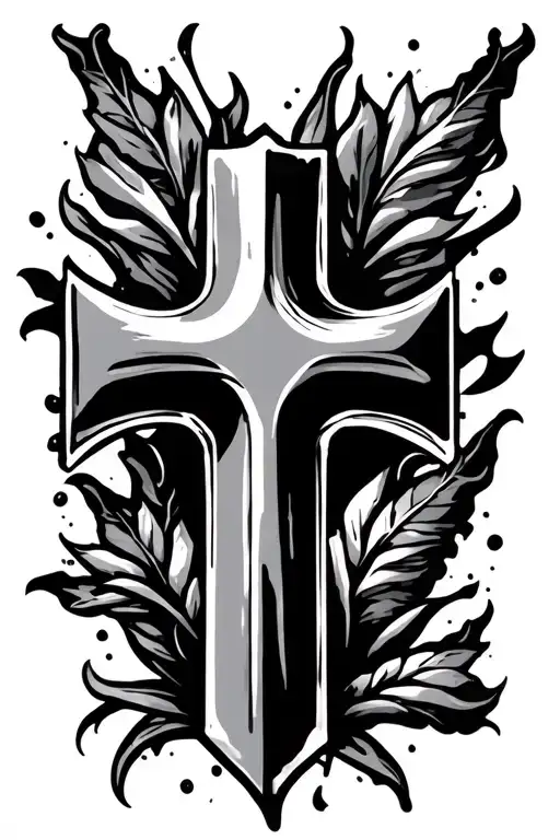 three nail cross tattoo tattoo design idea