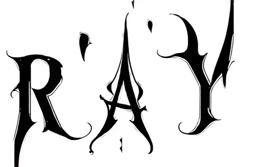 "Ray" tattoo design idea