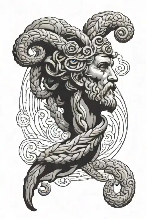 Asclepius tattoo design idea