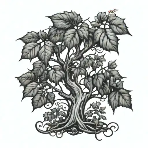 Ivy Tree tattoo design idea