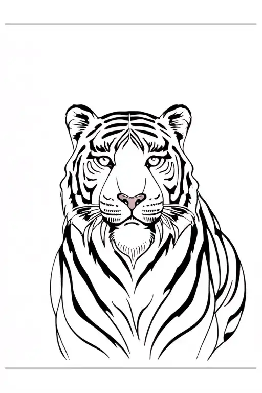 Tatauje of a tiger with his breed tattoo design idea