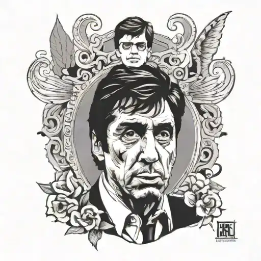 Scarface  al Pacino tattoo design idea