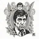 Scarface  al Pacino tattoo design idea