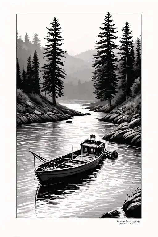 pierre south dakota missouri river surrounded tattoo design idea