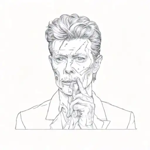 david bowie shh picture tattoo tattoo design idea