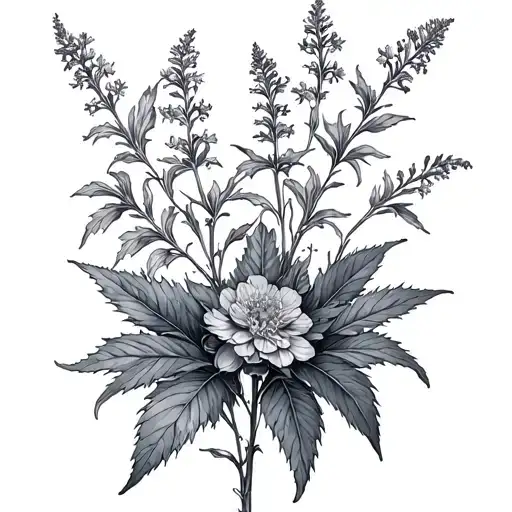 Vervain tattoo design idea