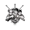 brothers in arms  tattoo design idea