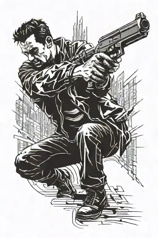 max payne tattoo design idea