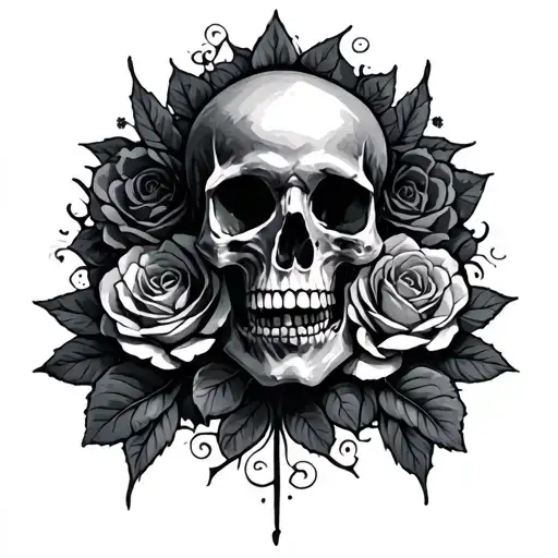memento mori written tattoo design idea