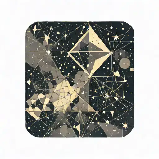 galaxy filled with stars tattoo design idea