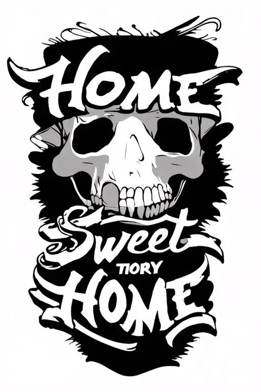 Motley Crue 'Home Sweet Home' lyrics are 'just because things weren't right, doesn't mean they're always wrong.  simple tattoo design idea