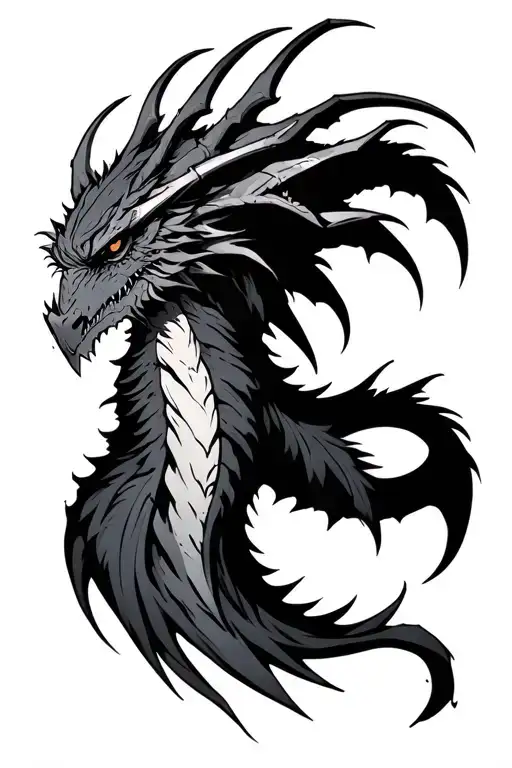 mid evil monster hunter monster hunter tattoo design idea