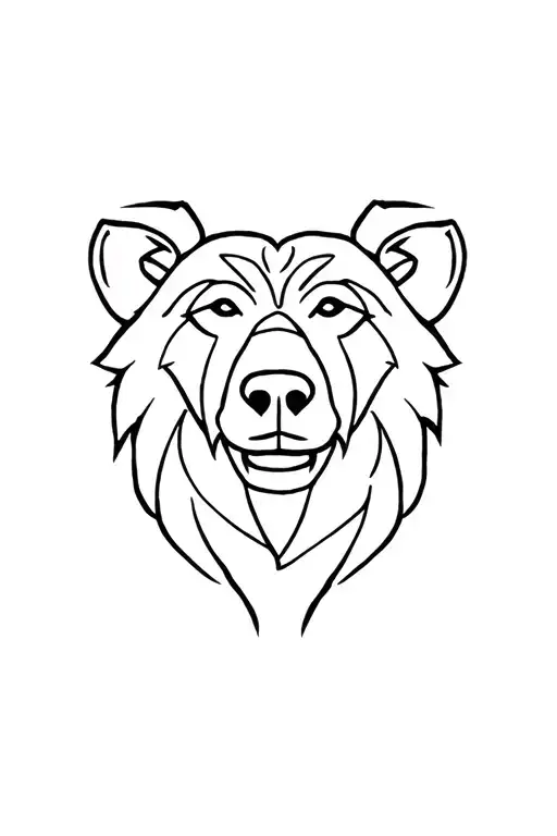 Brother Bear totem tattoo design idea