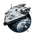 Star Wars Ship tattoo design idea